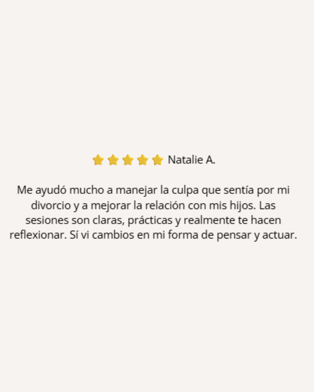 Testimonio de Natalie A.
