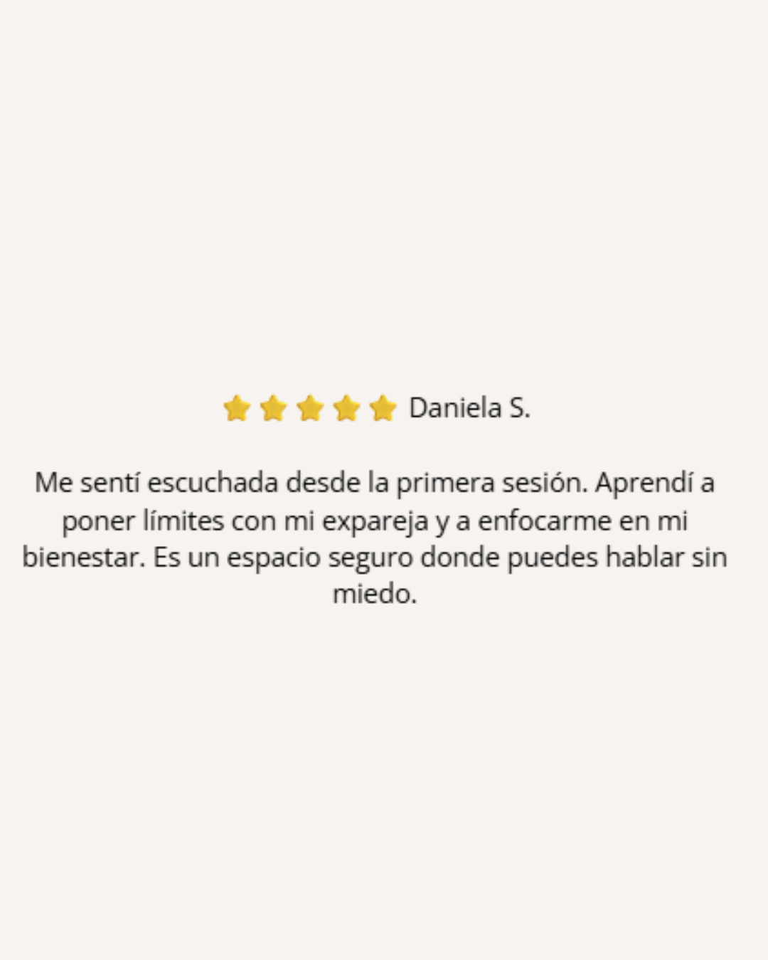 Testimonio de Daniela S.